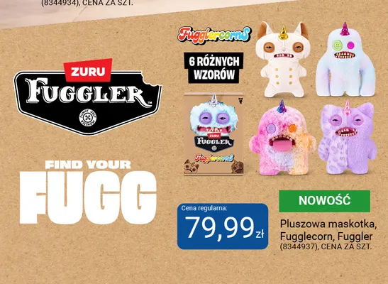 Pluszowa maskotka Fugglecorn Fuggler promocja w Smyk