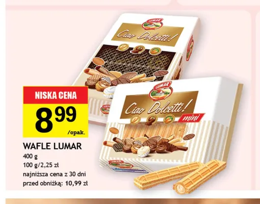 Wafle Lumar Ciao Dolcetti promocja w Gram Market