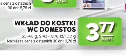 Wkład do kostki WC Domestos promocja w Stokrotka