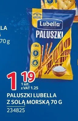 Paluszki z solą morską Lubella promocja w Selgros