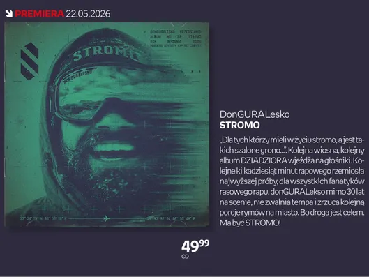 Płyta CD DonGURALesko STROMO promocja w Empik