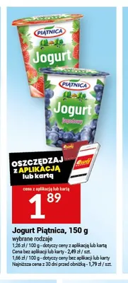 Jogurt Piątnica 150g promocja w Twój Market