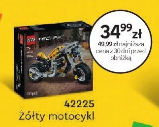 Klocki LEGO Technic 42225 Żółty motocykl promocja w Dzień Dziecka