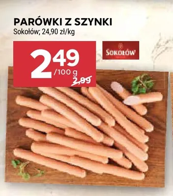 Parówki z szynki Sokołów promocja w Stokrotka