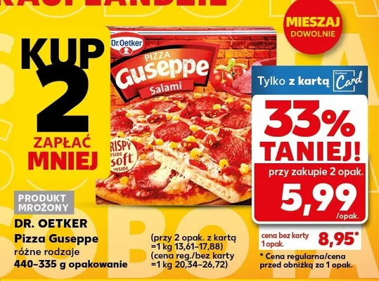 Pizza guseppe różne rodzaje promocja w Kaufland