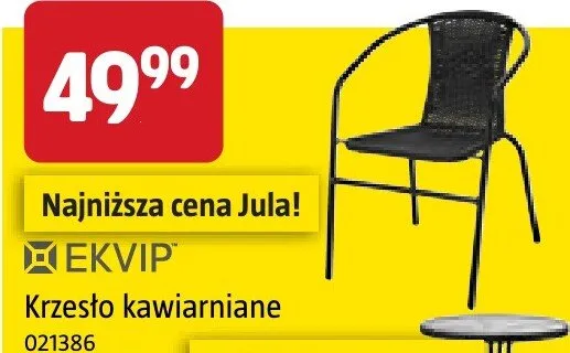 Krzesło kawiarniane promocja w Jula