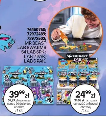 Zabawka Mr Beast Lab Swarms Lab 5 pak promocja w Empik
