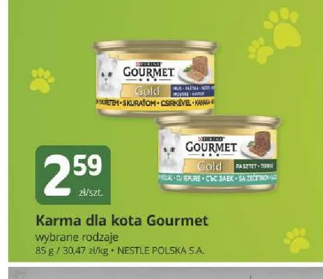 Karma dla kota Gourmet promocja w Marketvita
