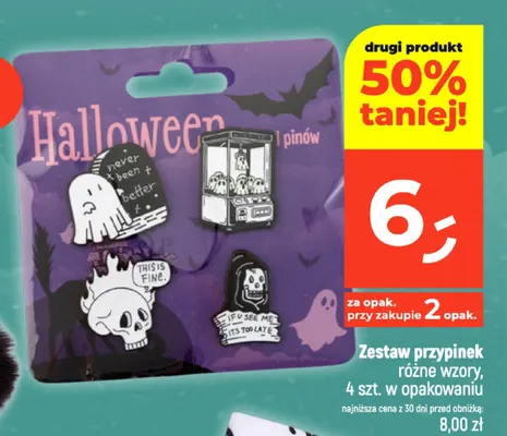 Zestaw przypinek 4-pak promocja w Dealz