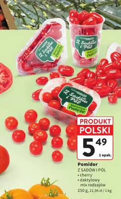 Pomidor cherry Z Sadów i Pól promocja w Intermarche