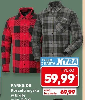 Koszula męska w kratę Parkside promocja w Kaufland