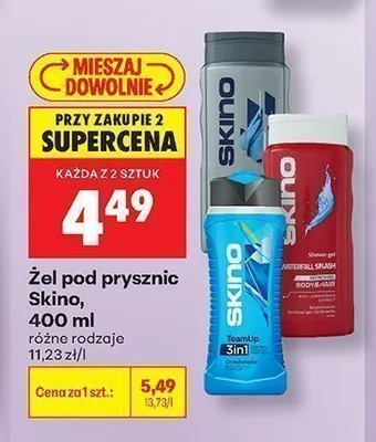 Żel pod prysznic Skino TeamUp 3in1 promocja w Biedronka