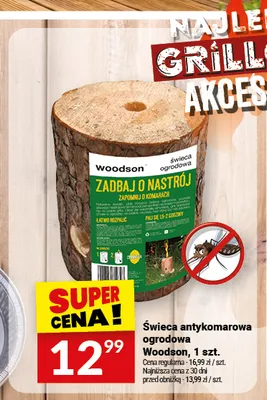Świeca antykomarowa ogrodowa Woodson promocja w Twój Market