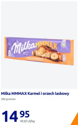 Czekolada Milka MMMAX Karmel i orzech laskowy promocja w Action