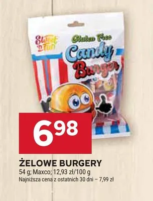 Żelowe burgery Sweet'n Fun promocja w Stokrotka