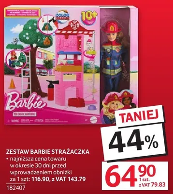 Zabawka Zestaw Barbie Strażaczka promocja w Selgros