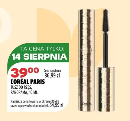 Tusz do rzęs L'Oréal Paris Panorama promocja w Drogerie Natura