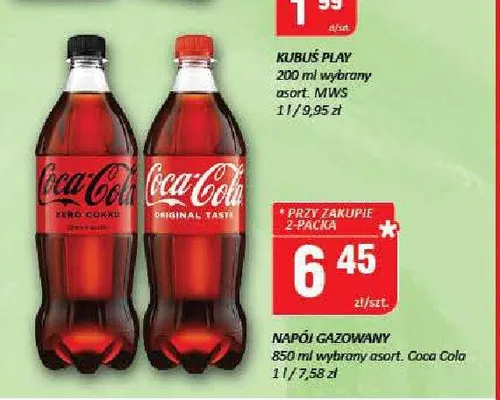 Napój gazowany Coca-Cola promocja w Chorten