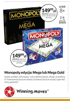 Gra Monopoly edycja Mega Gold promocja w Empik