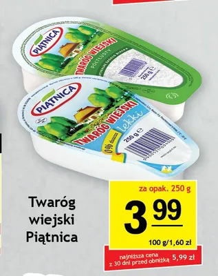 Twaróg wiejski Piątnica lekki promocja w Gram Market