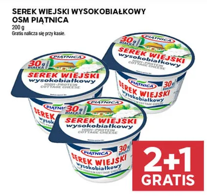 Serek wiejski wysokobiałkowy OSM promocja w Stokrotka
