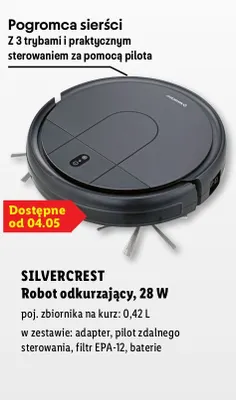 Robot odkurzający, 28 W promocja w Lidl