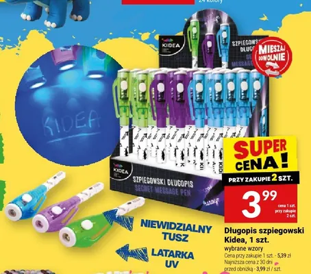Długopis szpiegowski Kidea promocja w Twój Market