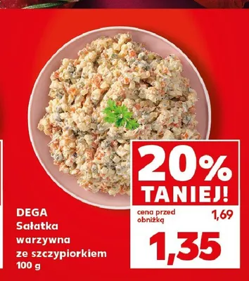 Sałatka warzywna ze szczypiorkiem Dega promocja w Kaufland