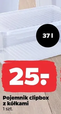 Pojemnik clipbox z kółkami promocja w Netto