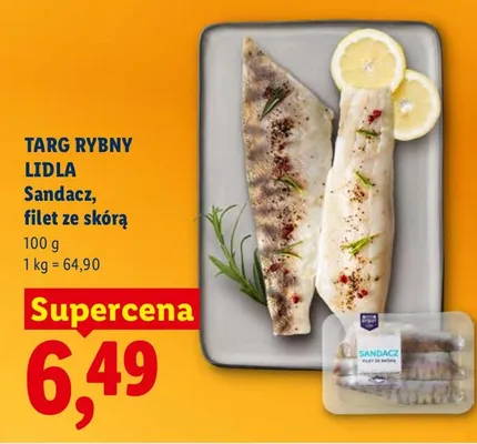 Sandacz, filet ze skórą promocja w Lidl