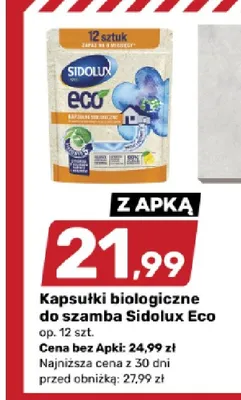 Kapsułki biologiczne do szamba Sidolux Eco promocja w Bricomarche