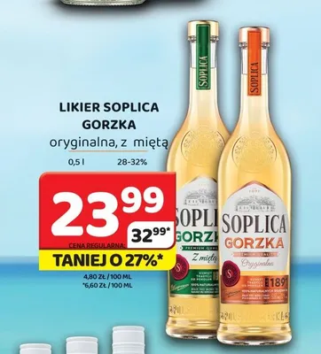 Likier Soplica Gorzka z miętą promocja w Delfin