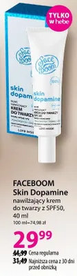 Nawilżający krem do twarzy z SPF50 Skin Dopamine promocja w Hebe