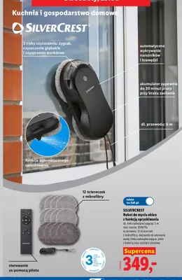 Robot do mycia okien z funkcją spryskiwania SilverCrest promocja w Lidl