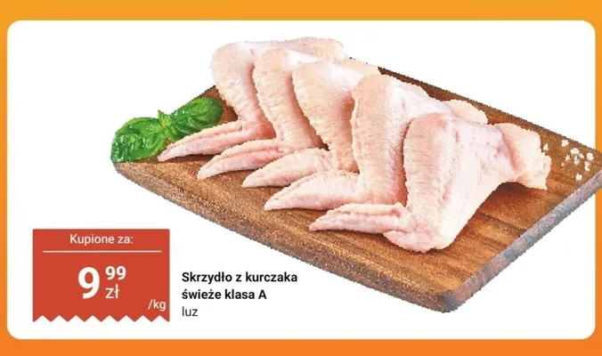 Skrzydło z kurczaka świeże klasa A luz promocja w Dino