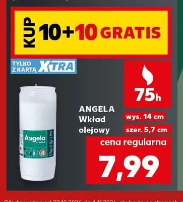 Wkład olejowy Angela promocja w Kaufland
