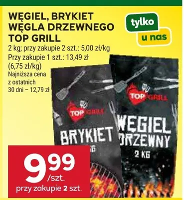 Węgiel brykiet węgla drzewnego do grill promocja w Stokrotka