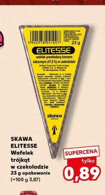 Wafelek Skawa Elitesse trójkąt w czekoladzie promocja w Kaufland