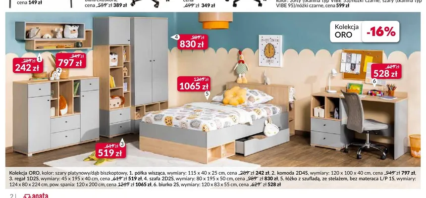 Komoda 2D4S Oro promocja w Salony Agata