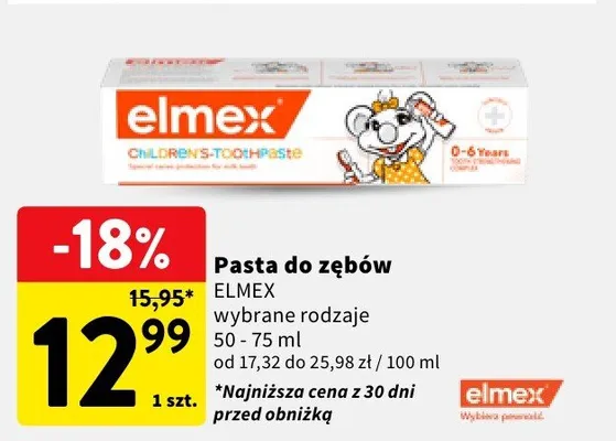 Pasta do zębów promocja w Intermarche