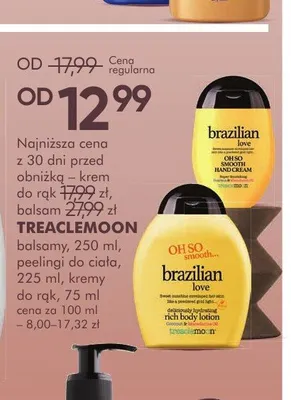 Krem do rąk Brazilian Love Treaclemoon promocja w Super-Pharm