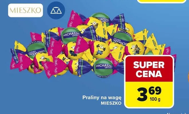 Praliny na wagę Michaszki Mieszko promocja w Carrefour