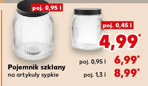 Pojemnik szklany poj. 0,45l promocja w Kaufland