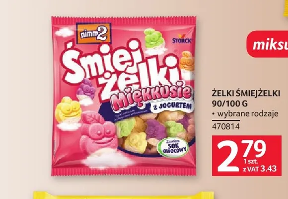 Żelki Śmiejżelki nimm2 promocja w Selgros