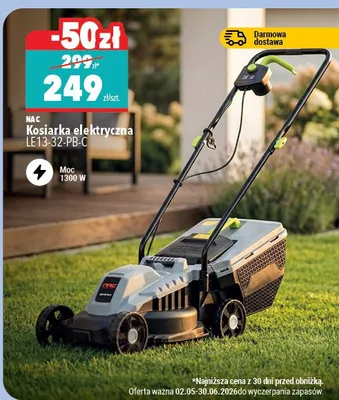 Kosiarka elektryczna NAC LE13-32-PB-C 1300W promocja w Biedronka Home