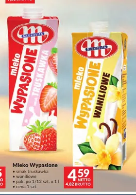 Mleko UHT Wypasione Mlekovita smak waniliowe promocja w Makro