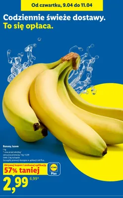 Banany, luzem promocja w Lidl