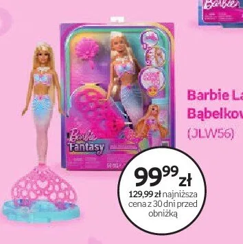 Lalka Barbie Bąbelkowa Syrenka promocja