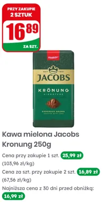 Kawa mielona Jacobs Kronung promocja w Dino