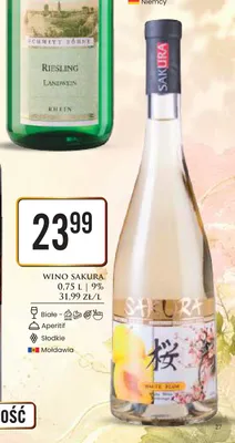 Wino Sakura White Plum promocja w Dino